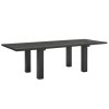 Fekete fa étkezőasztal Teulat Banda 260 x 100 cm