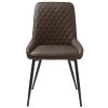 Sötétbarna kárpitozott étkezőszék Unique Furniture Milton