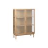 Tölgy vitrin Unique Furniture Elba 140 x 100 cm