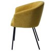 Mustársárga kárpitozott étkezőszék Unique Furniture Easton