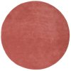 Piros kerek gyapjúszőnyeg ASIA 200 cm