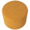 Sárga bouclé puff Somcasa Harry 40 cm