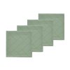 Négy darab zöld pamut szalvéta készlet Csempe 45 x 45 cm-es csempe