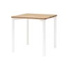 RAGABA TRIVENTI 80 x 80 cm-es fa étkezőasztal fehér talppal