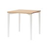 RAGABA TRIVENTI 80 x 80 cm-es fa étkezőasztal fehér talppal