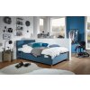 Kék bársony ágy Meise Möbel Cool 90 x 200 cm