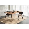 Sötét dió étkezőasztal Fawn 160 x 90 cm