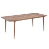 Sötét dió étkezőasztal Fawn 160 x 90 cm