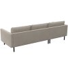 FLEXLUX BOLZANO bézs színű, kárpitozott sarokkanapé, 261 cm, balos