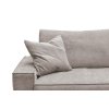 Világosszürke szövet háromszemélyes Ghado Melow kihúzható kanapé 250 cm
