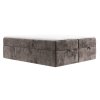Barna kárpitozott boxspring ágy FREJA 180 x 200 cm