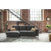 Szürke bársony sarokkanapé Miuform Lofty Lilly 236 cm, balos