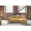 Mustársárga bársony sarokkanapé Miuform Lofty Lilly 236 cm, jobb oldali