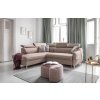 Bézs kárpitozott, bal oldali sarokülőgarnitúra Miuform Sweet Harmony, 253 cm