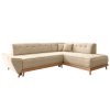 Miuform Dazzling Daisy 260 cm-es, jobb oldali, bézs színű szövet sarokkanapé
