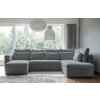 Szürke kárpitozott "U" alakú sarokkanapé Miuform Homely Tommy 331 cm, balos/jobbos