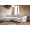 Fehér kárpitozott Miuform Bella Siena sarokkanapé 287 cm, balos