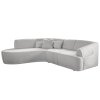 Fehér kárpitozott Miuform Bella Siena sarokkanapé 287 cm, balos