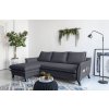 Antracitszürke kárpitozott, balos sarokkanapé Miuform Charming Charlie 228 cm