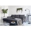 Antracitszürke kárpitozott, balos sarokkanapé Miuform Charming Charlie 228 cm