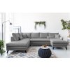 Szürke kárpitozott "U" alakú sarokkanapé Miuform Charming Charlie 302 cm, balos