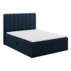 MICADONI Kelp királykék kárpitozott kétszemélyes ágy, 160 x 200 cm