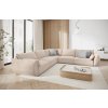 MICADONI Kaelle bézs színű, kárpitozott sarokkanapé, 286 cm