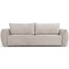 MICADONI Kaelle bézs színű, kárpitozott, háromszemélyes, kihúzható kanapé, 244 cm
