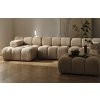 MICADONI Bellis bézs bouclé négyüléses bal oldali kanapé, 282 cm