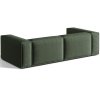 MICADONI Nuria zöld, kárpitozott, négyszemélyes kanapé, 250 cm