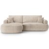 MICADONI Ella 271 cm homokbarna, kárpitozott, balos sarokkanapé