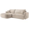 MICADONI Ella 271 cm homokbarna, kárpitozott, balos sarokkanapé