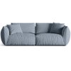 MICADONI Chris kék, kárpitozott, négyszemélyes kanapé, 260 cm
