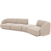 MICADONI Miley bézs, kárpitozott, négyszemélyes, 327 cm-es jobbos kanapé