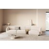 MICADONI Miley fehér, kárpitozott, négyszemélyes, 327 cm-es jobb oldali kanapé