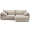 MICDONI Torino 220 cm-es világosbézs kárpitozott sarokkanapé, jobb oldali