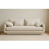 MICADONI Torino fehér, kárpitozott, négyszemélyes kanapé, 250 cm