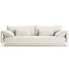 MICADONI Torino fehér, kárpitozott, négyszemélyes kanapé, 250 cm