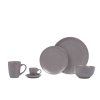 sötétszürke kerámia csésze és csészealj Kave Home Aratani