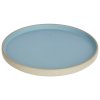 Kék porcelán desszerttál Kave Home Midori 20,5 cm