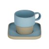 Kék porcelán csésze és csészealj Kave Home Midori 180 ml