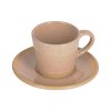 Bézs kerámia csésze és csészealj Kave Home Tilia 90 ml