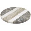 Szürke fehér márvány tálalódeszka Kave Home Xamila 20 cm