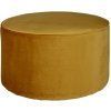 Okró sárga bársony puff Norma 60 cm