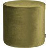 Katonai zöld bársony puff Norma 46 cm