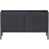 302283 3 cerny borovicovy tv stolek gravia 100 x 44 cm