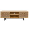 197603 2 vzorovany dubovy tv stolek woodman camden s brezovou podnozi 150 x 40 cm