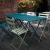 271660 tmave zeleny kovovy skladaci stul fermob bistro 71 x 71 cm