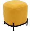 Sárga szövet puff Tenzo Harry 42 x 42 cm