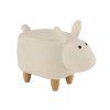 Fehér szövet gyermek zsámoly J-line Sheep 35 cm